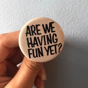Vintage 80s Sarcastic Pin